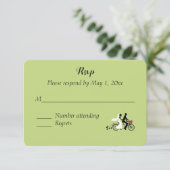 Mackinaw Island RSVP応答カード 出欠カード (スタンド正面)