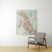 Mackinlayのノバスコシアの地域の地図 タペストリー (インサイチュ)