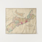 Mackinlayのノバスコシア3の地域の地図 タペストリー (正面(横))