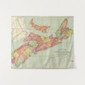 Mackinlayのノバスコシア4の地域の地図 タペストリー (正面(横))