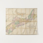 Mackinlayのノバスコシア5の地域の地図 タペストリー (正面(横))