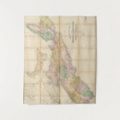 Mackinlayのノバスコシア5の地域の地図 タペストリー (正面)