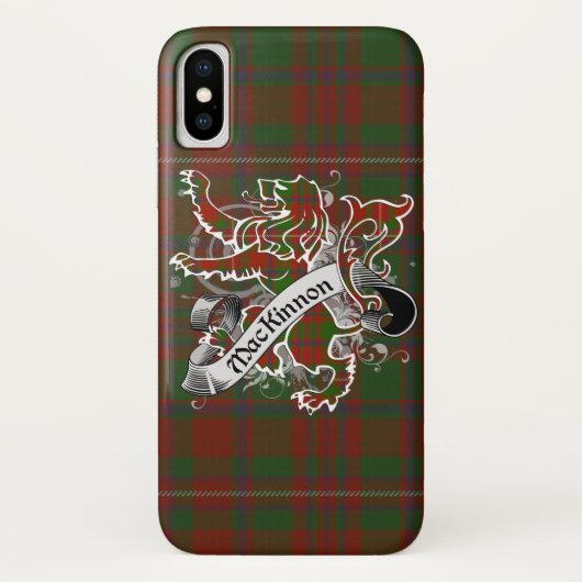 MacKinnonのタータンチェックのライオン Case-Mate iPhoneケース (裏面)