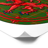 MacKinnon Hunting Tartan Scottish Plaid ポスター (角)