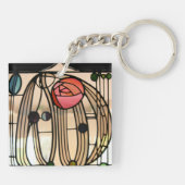 Mackintosh – ステンドグラス窓 キーホルダー (裏面)