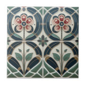 Mackintosh Art Deco Abstract Floral Wall Decor タイル (正面)