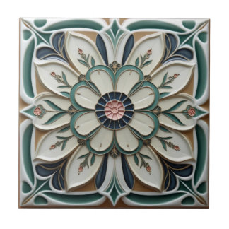 Mackintosh Art Deco Abstract Floral Wall Decor タイル