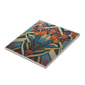 Mackintosh Art Deco Abstract Floral Wall Decor タイル (側面)