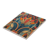 Mackintosh Art Deco Abstract Floral Wall Decor タイル (側面)