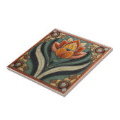 Mackintosh Art Deco Abstract Floral Wall Decor タイル (側面)