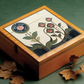 Mackintosh Art Deco Abstract Floral Wall Decor Cer タイル