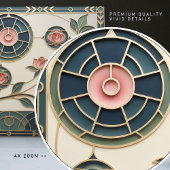 Mackintosh Rose Art Nouveau Faux Stained Glass タイル