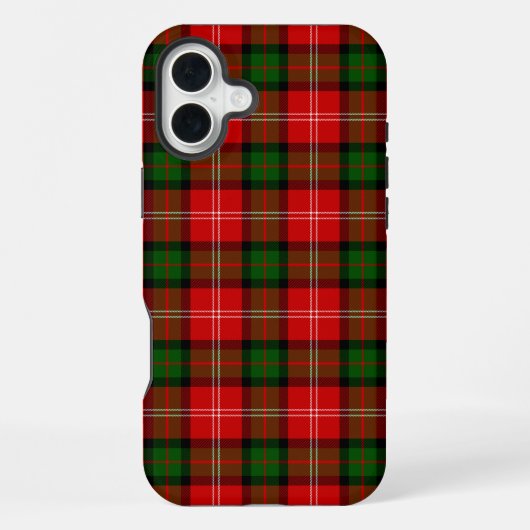 MacKintosh tartan red green plaid iPhoneケース (裏面)