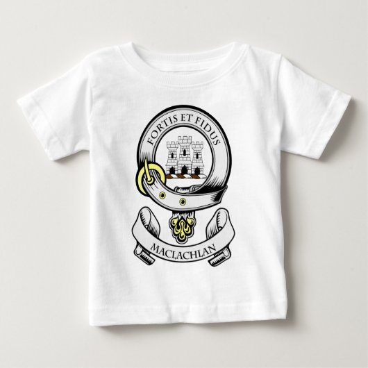 MACLACHLANの紋章付き外衣 ベビーTシャツ (正面)