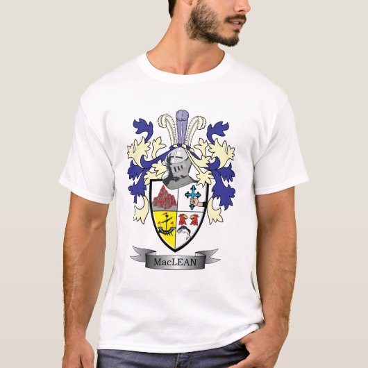MacLeanの家紋の紋章付き外衣 Tシャツ (正面)