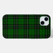 MacLeanタータンチェックグリーンとブラックプレイド Case-Mate iPhoneケース (裏面 (横))