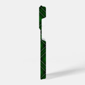 MacLeanタータンチェックグリーンとブラックプレイド iPhoneケース (左側面)