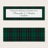 MacLeanモダン狩りタータンチェックメッセージカード (正面&裏面)