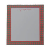 MacLean Duart Modern Original Scottish Tartan  ノートパッド (正面)