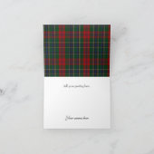 MacLean Plaidエレガントフォトサンキューカード サンキューカード (内部)