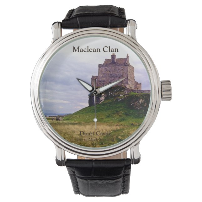 Maclean Scotish Clan's Duart Castle eWatch 腕時計 (正面)