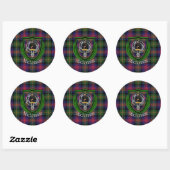 MacLennan スコットランド クラン ターター & クレスト ラウンドシール (シート)