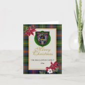 MacLennan Scottish Clan Tartan & Crest カード (正面)
