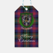 MacLennan Scottish Clan Tartan & Crest ギフトタグ (正面)
