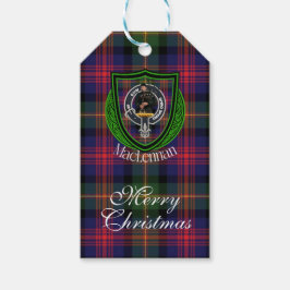 MacLennan Scottish Clan Tartan & Crest ギフトタグ