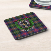 MacLennan Scottish Clan Tartan & Crest コースター (左側)