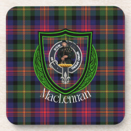 MacLennan Scottish Clan Tartan & Crest コースター