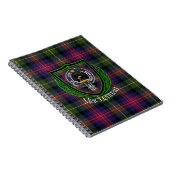 MacLennan Scottish Clan Tartan & Crest ノートブック (右側)