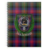 MacLennan Scottish Clan Tartan & Crest ノートブック (正面)