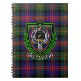 MacLennan Scottish Clan Tartan & Crest ノートブック