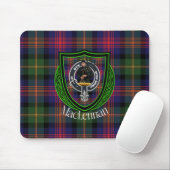 MacLennan Scottish Clan Tartan & Crest マウスパッド (マウス)