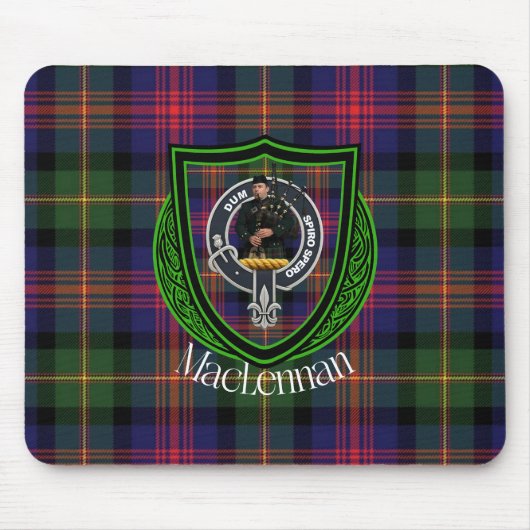 MacLennan Scottish Clan Tartan & Crest マウスパッド (正面)