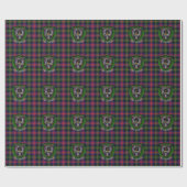 MacLennan Scottish Clan Tartan & Crest ラッピングペーパー (フラット)