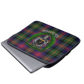 MacLennan Scottish Clan Tartan & Crest ラップトップスリーブ (正面下部)