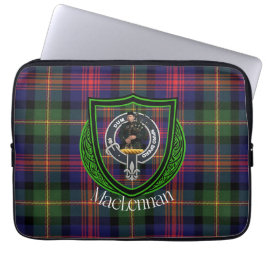 MacLennan Scottish Clan Tartan & Crest ラップトップスリーブ