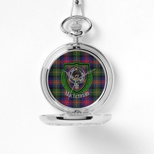 MacLennan Scottish Clan Tartan & Crest 腕時計 (正面)