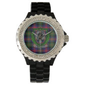 MacLennan Scottish Clan Tartan & Crest 腕時計 (正面)