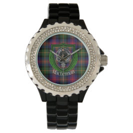 MacLennan Scottish Clan Tartan & Crest 腕時計