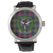 MacLennan Scottish Clan Tartan & Crest 腕時計 (正面)