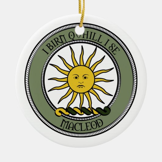 MacLeodか古代 セラミックオーナメント (正面)