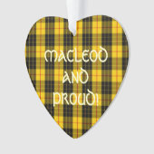 MacLeodのタータンチェックルイス オーナメント (正面)