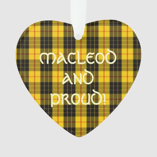 MacLeodのタータンチェックルイス オーナメント (正面)