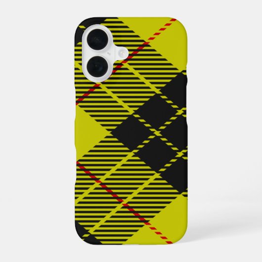 MacLeodタータンチェックパターン iPhone 16ケース (裏面)