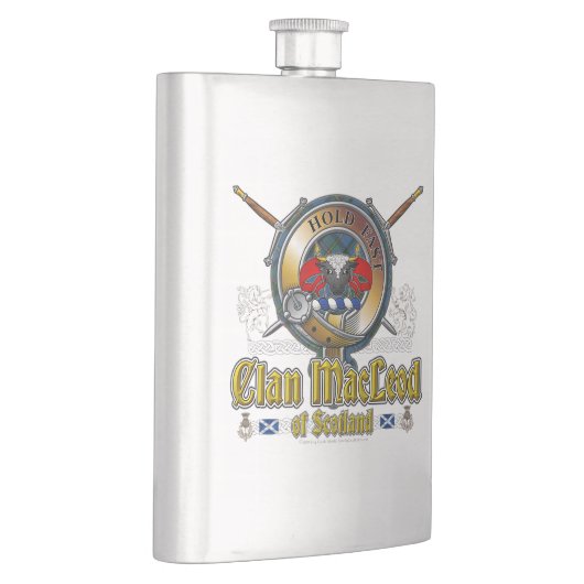 MacLeod Clanmバッジ フラスク (右)