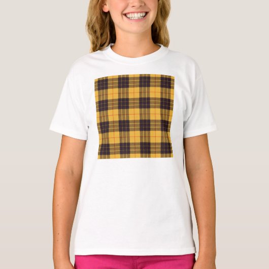 Macleod of Lewis & Ramsay Plaidスコットランドタータンチェック Tシャツ (正面)