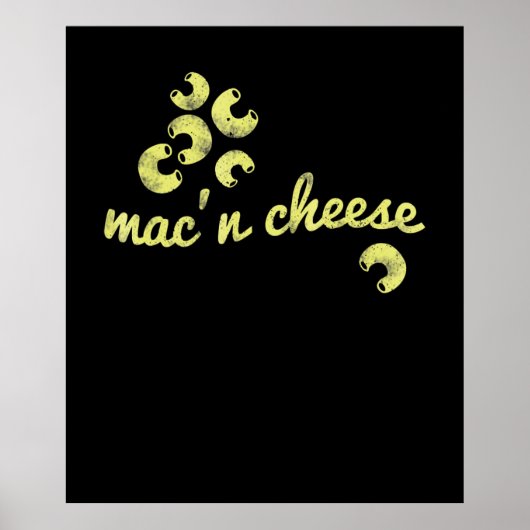 Macnチーズ |おもしろいシェフのユーモアのギフト ポスター (正面)